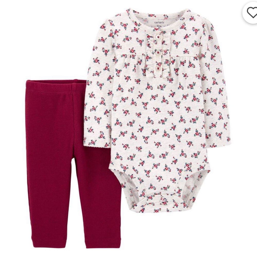 Carter’s 2-Piece Floral Bodysuit Pant Set